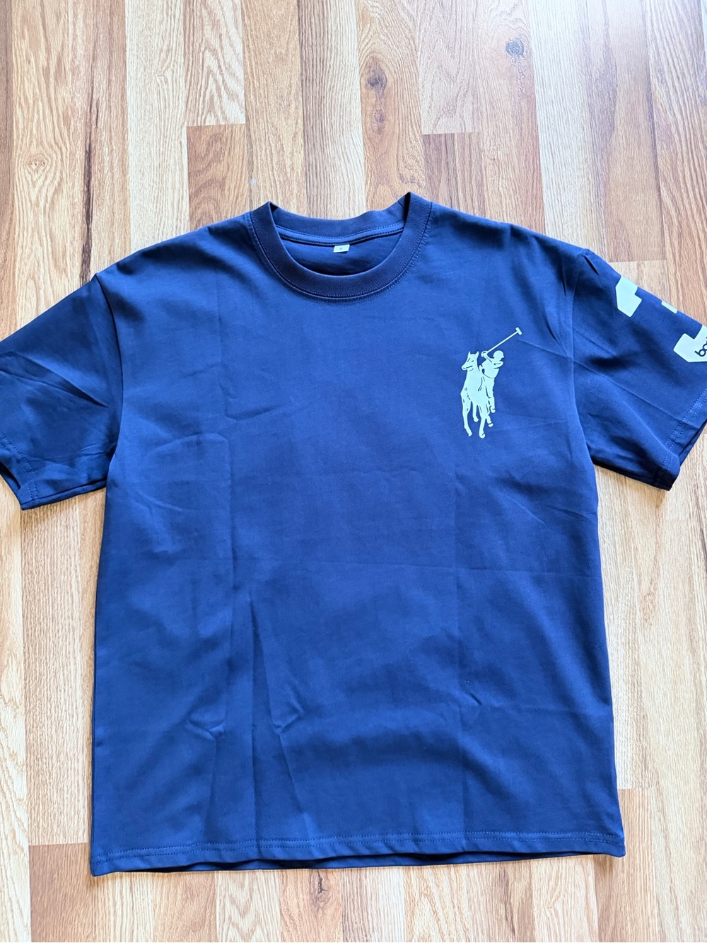 Polo by Ralph Lauren Navy Short-Sleeve Crewneck Tee with Light Logo